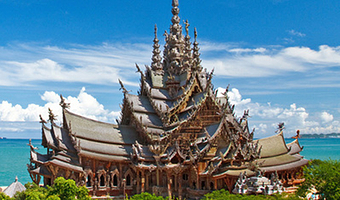 芭堤雅真理寺一日游【真理寺门票+中文讲解/可加蒂芬妮人妖秀】