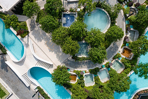 【房内私汤泡池★春节可订】南昆山温德姆温泉酒店1晚+早餐+南昆山依云四季温泉+私家温泉泡池+可选购晚餐/美食