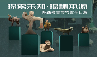 【无需预约，上午场半日】陕西考古博物馆纯玩半日丨含专业讲解2.5H+门票预约+蓝牙耳麦丨探索未知