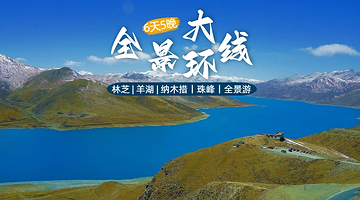 拉萨纳木措+羊卓雍措+珠峰大本营+雅鲁藏布大峡谷六日游【西藏全景环线/商务团/小团/航空座椅团可选/定点航拍】