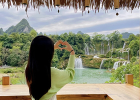 德天跨国瀑布景区+通灵大峡谷+鹅泉二日游【2-8人小团/赠明仕村骑行/市区接送/直达景区/4钻酒店住宿】