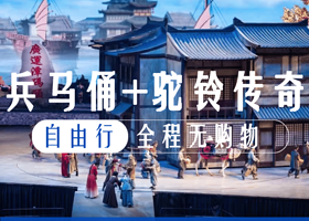 《驼铃传奇》秀+兵马俑一日游【赠兵马俑门票/赠人工讲解+无线耳麦】