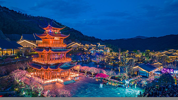 【住进葛仙村度假区内】景区内官方酒店1晚+双早+双人葛仙村2日票+灯光秀+火壶秀+观光车