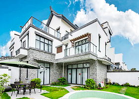 【酒店套餐】清远奥园英德心花小镇温泉别墅+私家温泉池+KTV+烧烤+自动麻将机+厨房厨具+管家服务