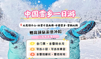 中国雪乡+大秃顶子山一日游【6人夜景团 ·含马拉爬犁|雪地摩托 |亚雪公路|十里画廊| 驯鹿园 &赠旅游保险】