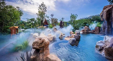 【酒店套餐】双人七彩云南欢乐世界3日乐园+温泉（含1餐）+古滇度假酒店2晚+早餐+恒温游泳池体验