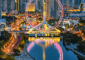 天津之眼摩天轮+张学良故居+瓷房子+五大道+意大利风情区一日游【听相声&品美食&逛津城-纯玩0购物】