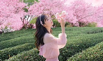 龙岩永福台品樱花茶园一日游【春日茶园赏花+独立成团+上门接送+门票|可选出发地】
