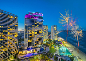 【酒店套餐】惠州双月湾君廷度假酒店2天1晚 双人早餐+海泉+无边际泳池+秋千+私家沙滩+天际玻璃栈道+儿童乐园