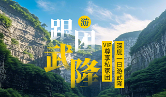 VIP私家团独立包车重庆武隆天生三桥+仙女山+乌江画廊观景台