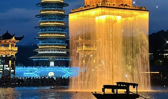 【酒店套餐】婺女洲度假区故园里/万卷酒店：含2人门票+2人遇见婺源演出+2人游船+2人光影+打铁花+射箭+双早