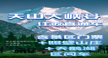 乌鲁木齐天山大峡谷+照壁山一日游【2-6人起拼小团·2人起发团·市区内上门车接车送】