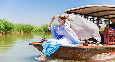 宁夏旅游腾格里沙漠银川腾格里沙漠含门票6人小团腾格里沙漠沙坡头影视城三日游【6人嗨小团/纯玩无购物/上门接送】