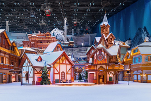 【官方推荐】上海冰雪世界皇冠假日酒店/洲至奢选上海冰雪世界酒店2天1晚+双人交通银行耀雪冰雪世界单日娱雪/滑雪