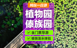 中国科学院西双版纳热带植物园+西双版纳傣族园一日游【拒绝低价购物旅游套路|高品质纯玩|性价比推荐】