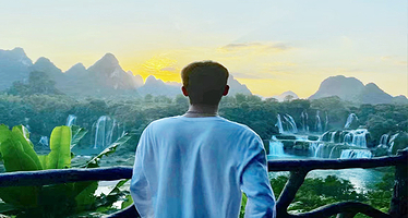 【包车游】广西河池靖西崇左3日游~~三门海+渠洋湖/浩坤湖+通灵大峡谷+明仕田园+德天跨国瀑布+长寿村