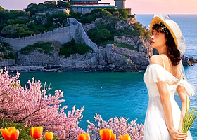 蓬莱阁+八仙过海景区+八仙雕塑+蓬莱仙阁帆船+烟台金沙滩海滨公园一日游【双景区游玩可选19人/8人小团】