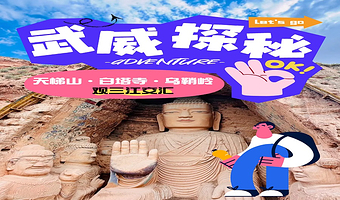 天梯山石窟+凉州白塔寺+马牙雪山(抓喜秀龙镇)一日游【酒店/高铁可接送/纯玩无购物】