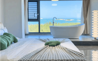 东山岛御龙海湾海景大床房带浴缸