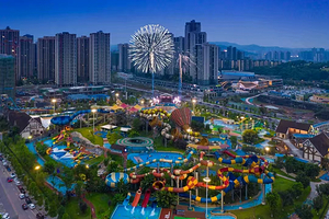 【酒店套餐】重庆悠舍智能酒店（巴南万达广场店）1晚+2大1小/2人重庆汉海海洋公园门票