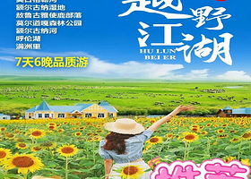 呼伦贝尔大草原+额尔古纳+莫尔道嘎+满洲里7日【私家专享一家一团不拼人丨骑马+航拍丨草原小火车丨接送机】