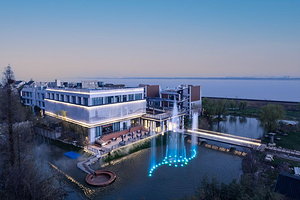 【五钻酒店】海宁钱塘明月雷迪森度假酒店+双早+游船体验+汉服体验+户外体验设施+健身房