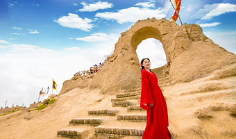 【拼小团】银川沙湖旅游区+镇北堡西部影城+贺兰山岩画一日游【至臻小团/上门接/无购物/铁定成团/跟团游】