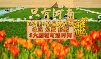 【免费接送站】只有河南·戏剧幻城2日3主剧门票+亚朵酒店（郑州中牟郑开大道店）特惠套餐（剧场7公里含接驳）