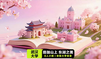 武汉大学·私家团+可仅入园+可体验大学食堂·人工讲解2H·含入校8人团·