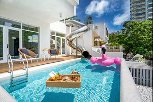 惠巽寮湾凤池岛海景度假别墅-近沙滩+私家泳池+麻将+KTV+烧烤炉+厨房厨具