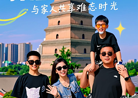 【私家团】西安市区一日游（西安博物院+永兴坊+明城墙+大雁塔+夜游大唐不夜城）独立成团·专车接送·资深导游伴游