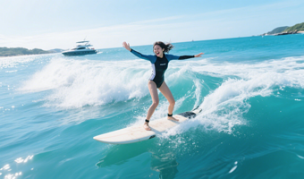 【夏日限定】北海涠洲岛Hobie帆船观光体验+浮潜+尾波冲浪