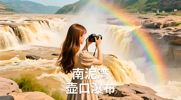 延安陕西黄河壶口瀑布+南泥湾景区一日游【全新2+1陆地头等舱+酒店上门接早·赠送延安火车接站】