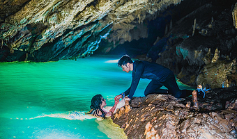 黄龙洞一日游【小众秘境·贵州【贵阳黄龙洞】一日游·赠送摄影向导·最快当天出片·稻田咖啡·含车前往·地下瑶池】