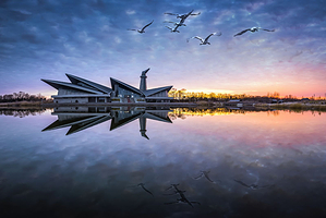 【周末不加价~亲子度假】盐城丹顶鹤芳草地度假酒店1晚+双早+双人丹顶鹤湿地生态区门票+潮间带艺术村