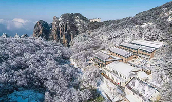 【双11大促】山顶四店通兑 狮林/玉屏楼/排云型旅/西海饭店酒店1晚+双人黄山风景区门票+双人自助早晚餐