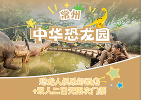 【官方住宿】恐龙人俱乐部酒店(常州中华恐龙园官方店)含早+恐龙园2日无限次入园+下午茶（可选）