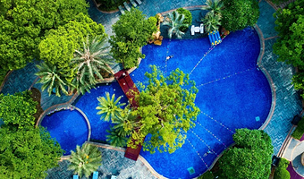 周末不加价★东莞樟木头三正半山酒店1-2晚+早餐+可加正餐/温泉水世界/观音山旅游风景区登顶&品茗抄经颂钵