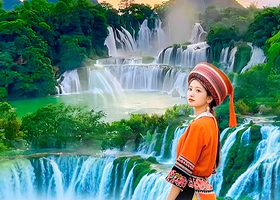 德天跨国瀑布景区+通灵大峡谷+古龙山大峡谷二日游【北海起止大巴团+纯玩0购物+含3正餐+广西边关游】