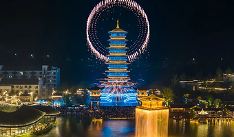 【酒店套餐】婺女洲度假区内自选酒店住宿+2人门票+2人早餐+2人遇见婺源演出+游船+射箭+烟花秀+免费停车