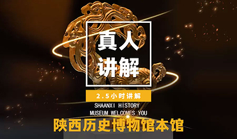 【提前5天可订】陕西历史博物馆基础馆+珍宝馆2.5小时文史讲解+耳麦 多套餐可选