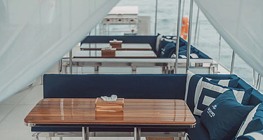 普吉岛皇帝岛+珊瑚岛+神仙半岛一日游【（蓝高号开放式双层双体帆船）浮潜海钓滑滑梯】