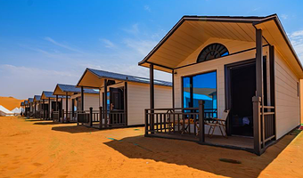 【自由行2天1晚】五湖穿越+星空露营●野奢沙景房腾格里沙漠住宿（含五湖门票+无人机航拍+滑沙+越野冲沙+早餐）