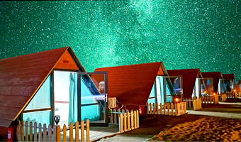 【自由行2天1晚】五湖穿越+星空露营●独栋木屋腾格里沙漠住宿（含五湖门票+无人机航拍+滑沙+越野冲沙+早餐）