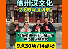 徐州汉文化景区【“大笙说”2h精讲+狮子山楚王陵+汉兵马俑+可选含门票+含耳麦】