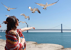 大连人气环海纯玩一日游含帆船出海+棒棰岛海滩捡贝壳+登顶云端俯瞰大连+漫步威尼斯水城