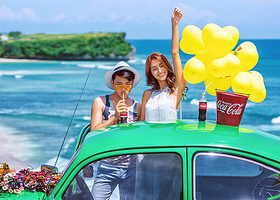 【巴厘岛包车一日游】中英文司机天空之城/罗威纳/火山/情人崖/海神庙包车