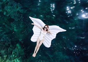 三亚百福岛百福湾不限次数浮潜可选帆船小团滑梯泳池/海钓/午餐航拍玻璃船摩托艇香蕉船无自费