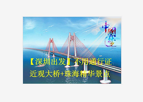 港珠澳大桥游+珠海大剧院+珠海渔女+景山公园一日游【含午餐，可选游船海上海上游或蓝海豚岛观桥，深圳出发真纯玩】