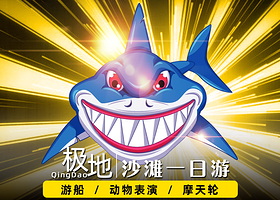 青岛极地海洋公园+石老人海水浴场+青岛海上观光+青岛电视塔+奥帆中心一日游【严选行程·亲子之旅·可升级小团】